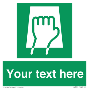 Custom Push Pad Sign